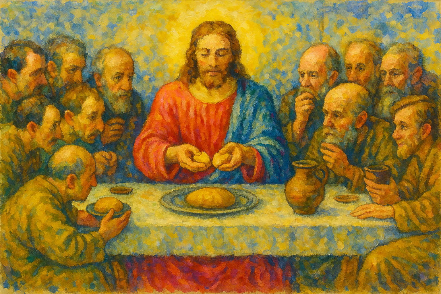 Last Supper - Impressionism - Scriptures Illustrated