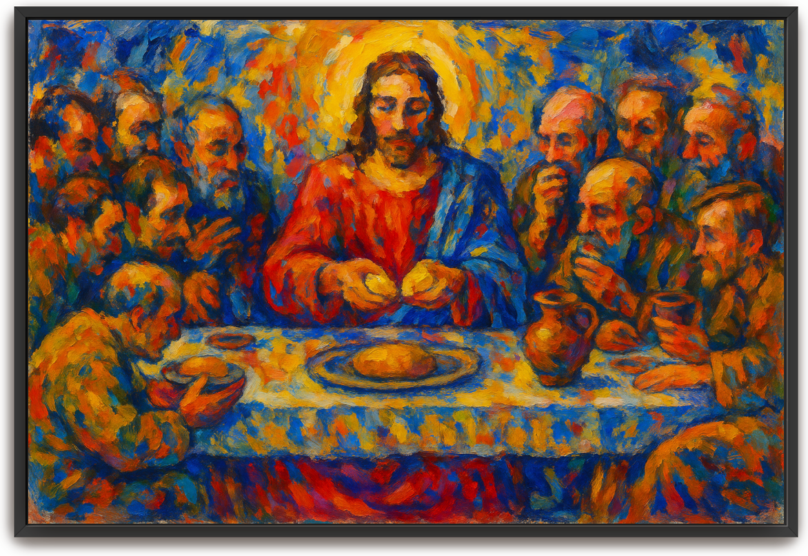 Last Supper - Abstract Expressionism - Scriptures Illustrated