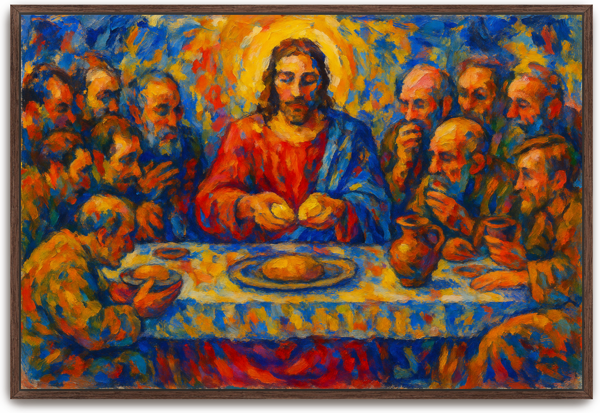 Last Supper - Abstract Expressionism - Scriptures Illustrated