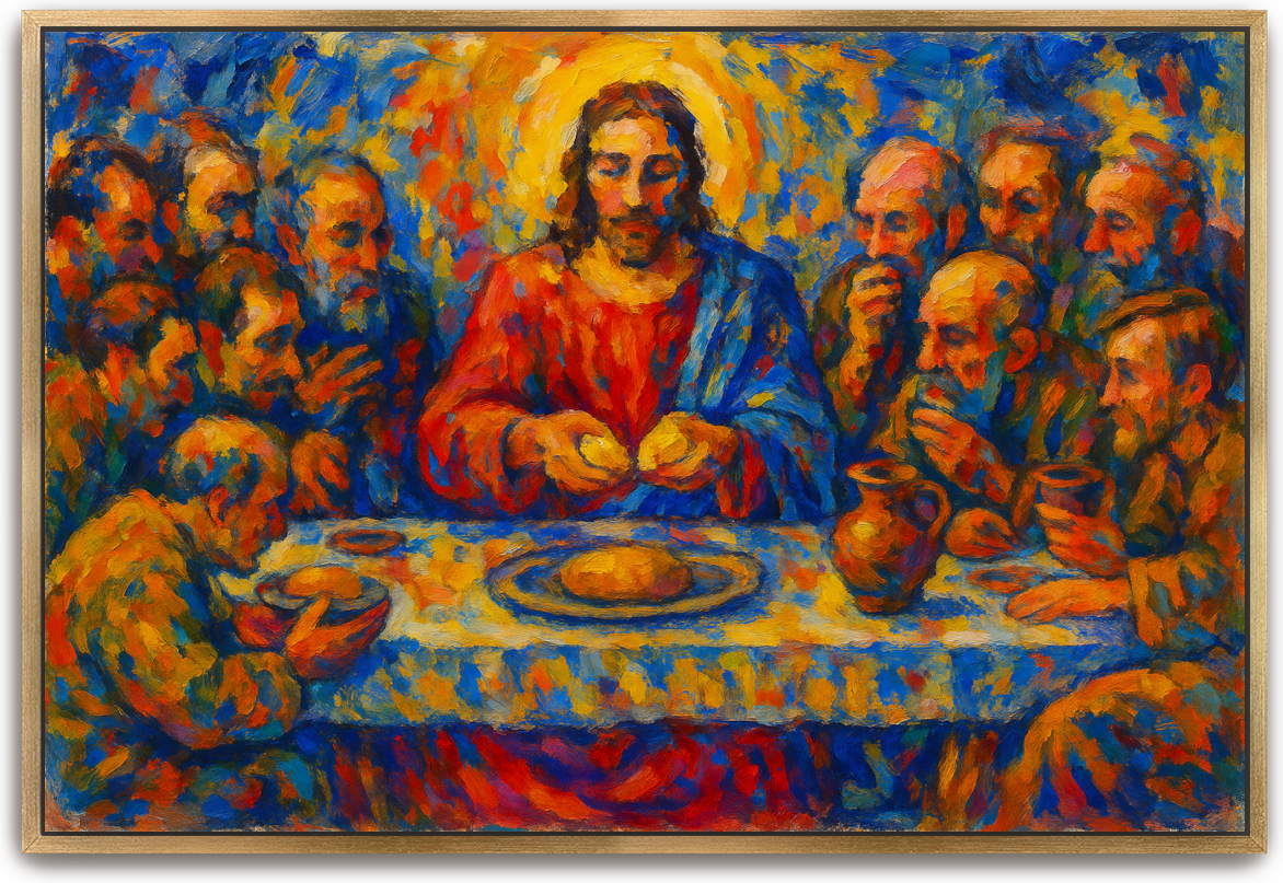 Last Supper - Abstract Expressionism - Scriptures Illustrated