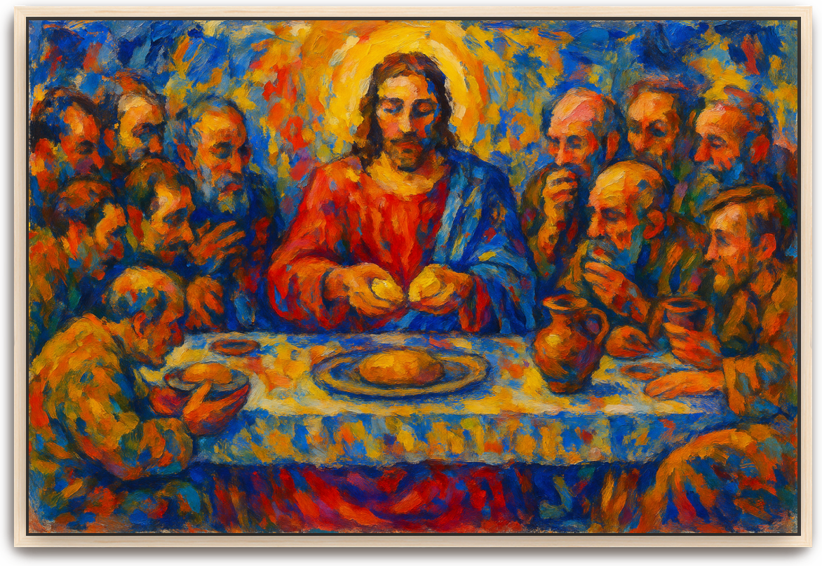 Last Supper - Abstract Expressionism - Scriptures Illustrated