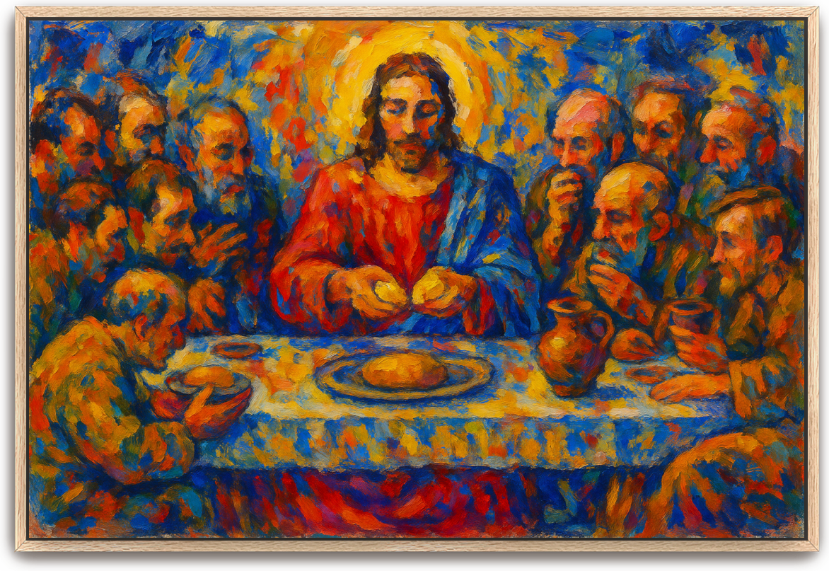 Last Supper - Abstract Expressionism - Scriptures Illustrated