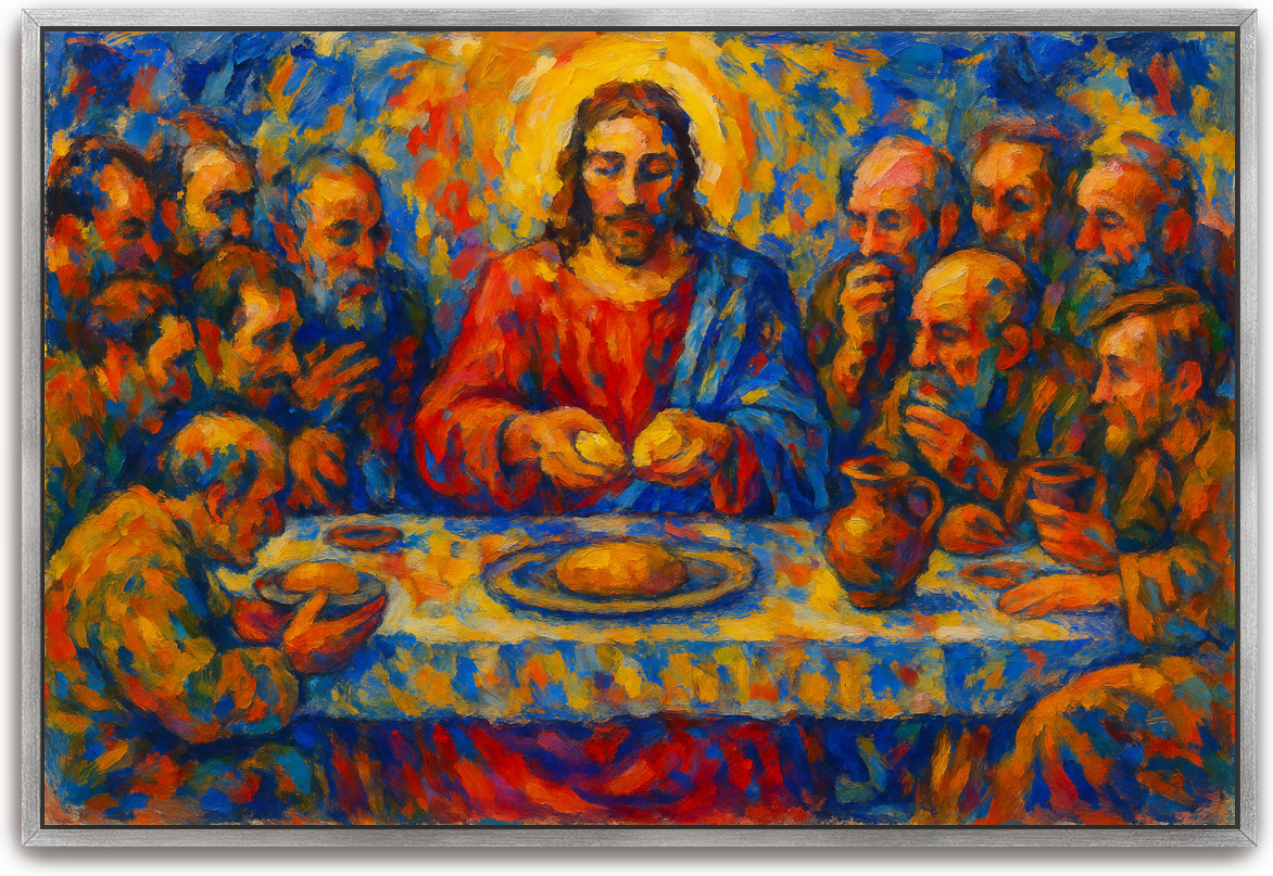 Last Supper - Abstract Expressionism - Scriptures Illustrated