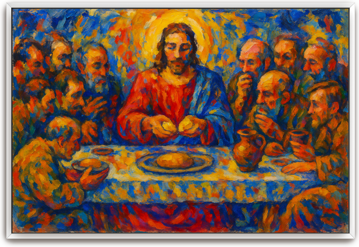 Last Supper - Abstract Expressionism - Scriptures Illustrated