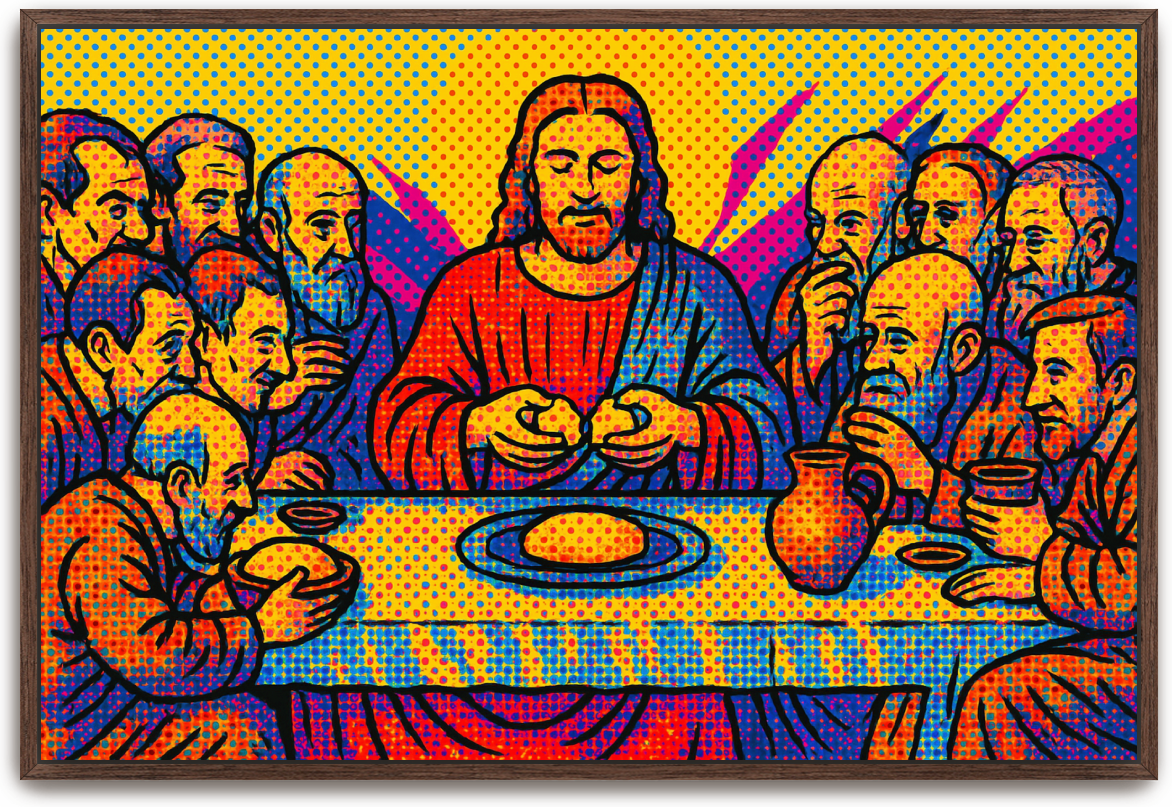 Last Supper - Pop Art - Scriptures Illustrated
