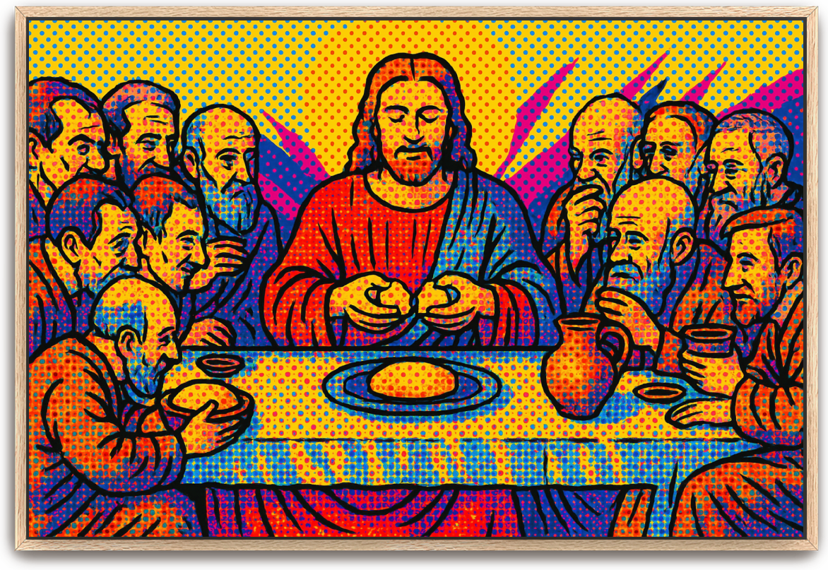 Last Supper - Pop Art - Scriptures Illustrated