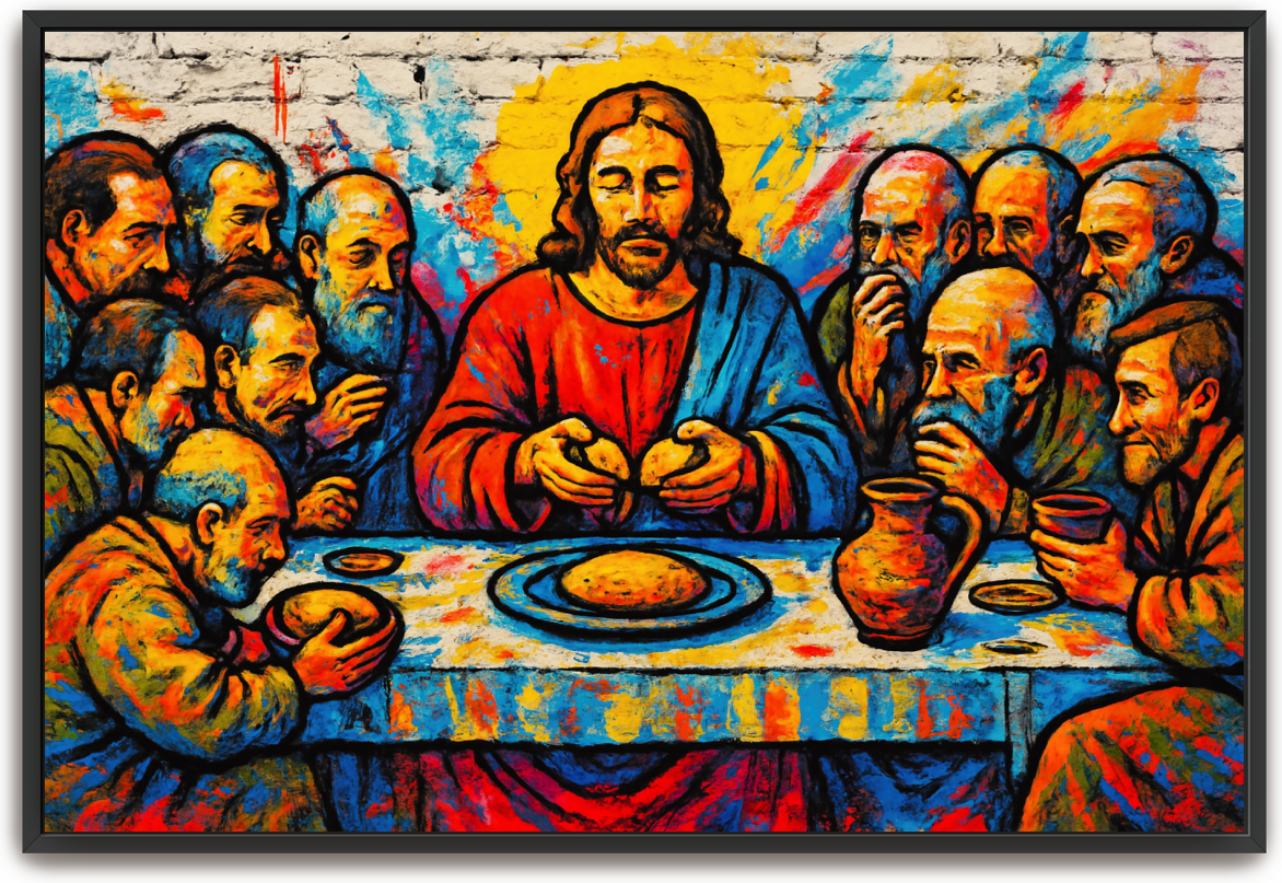 Last Supper - Street Art - Scriptures Illustrated