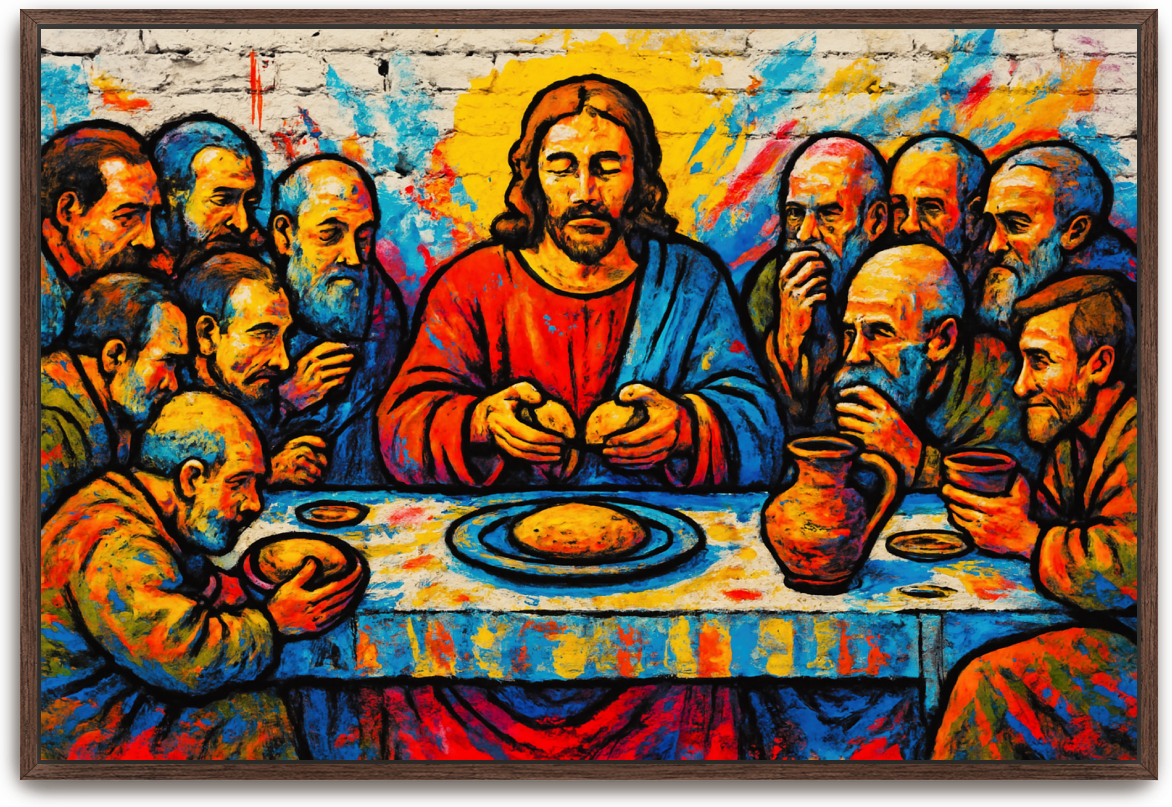 Last Supper - Street Art - Scriptures Illustrated