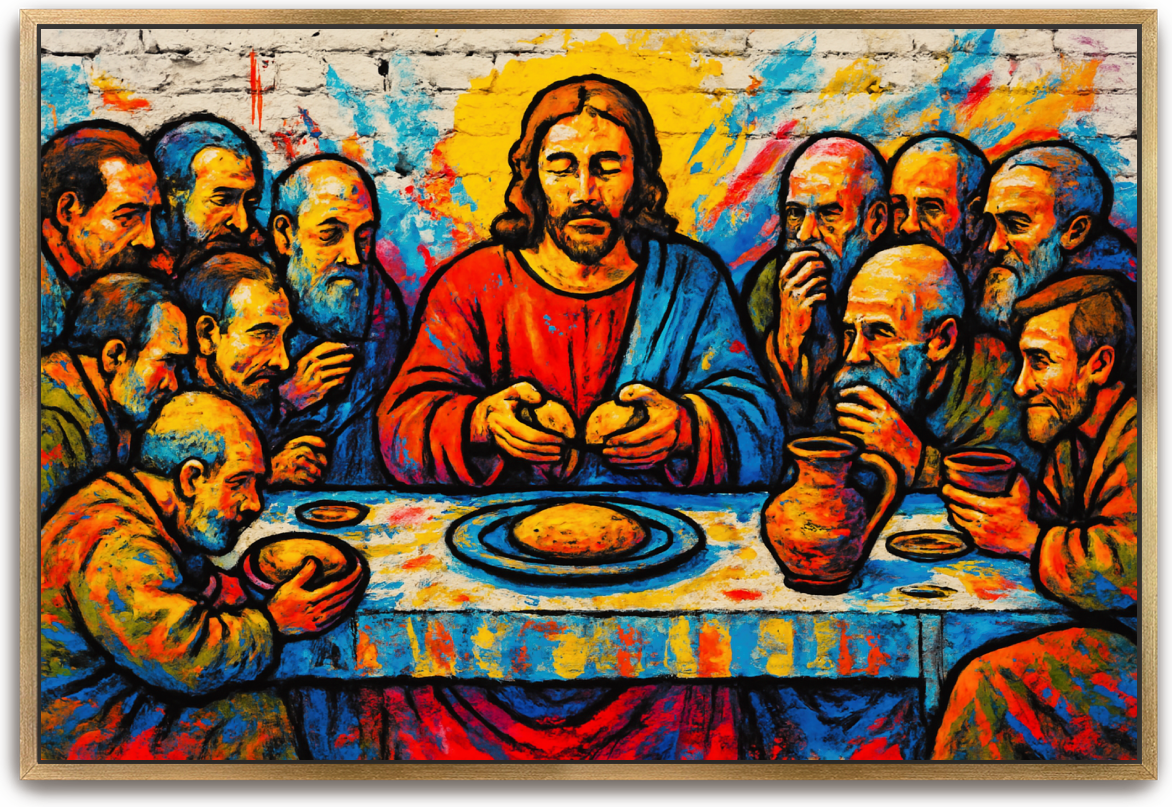 Last Supper - Street Art - Scriptures Illustrated