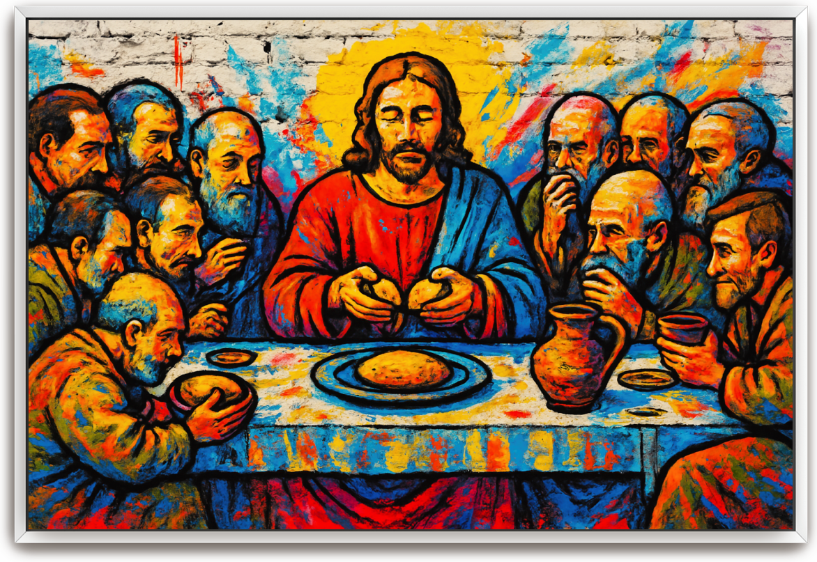 Last Supper - Street Art - Scriptures Illustrated