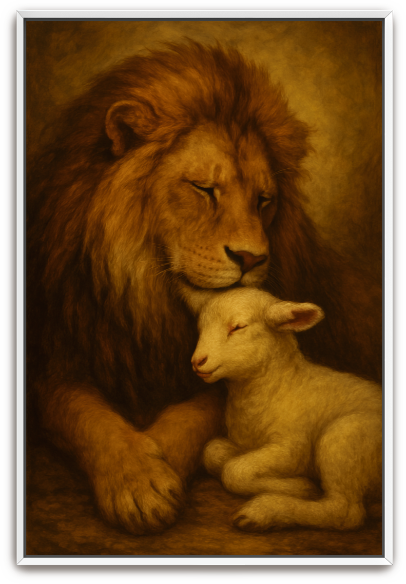 Lion and Lamb - Classical Realism - Scriptures Illustrated