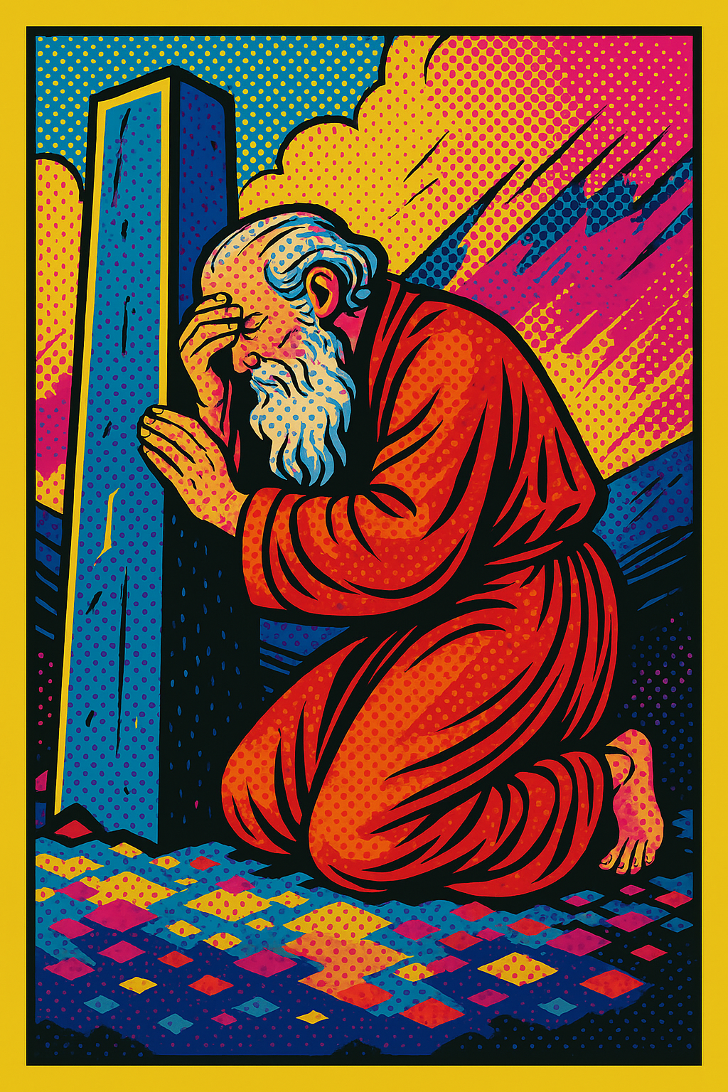 Lot Mourns - Pop Art - Scriptures Illustrated