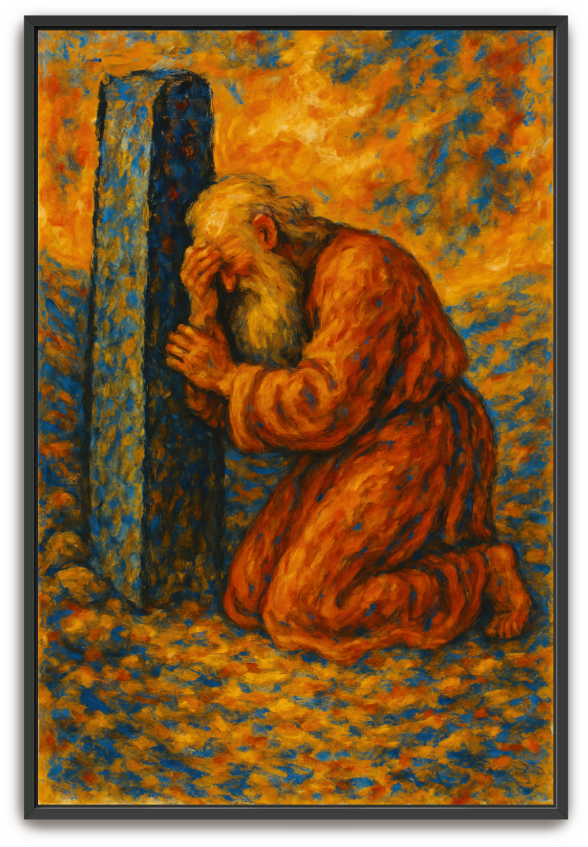 Lot Mourns - Abstract Expressionism - Scriptures Illustrated