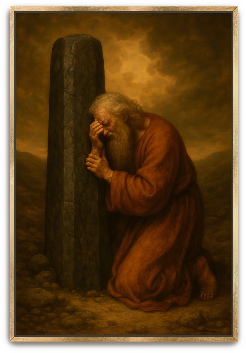 Lot Mourns - Classical Realism - Scriptures Illustrated