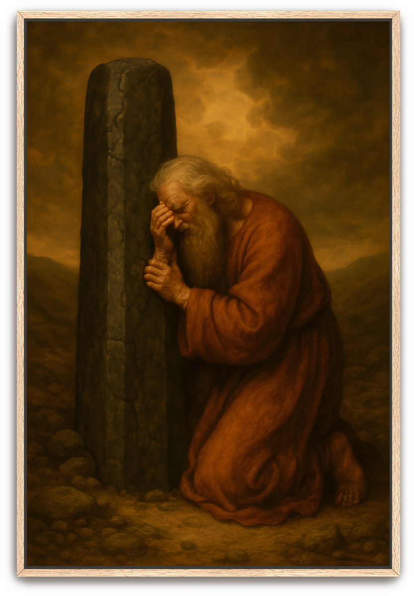 Lot Mourns - Classical Realism - Scriptures Illustrated