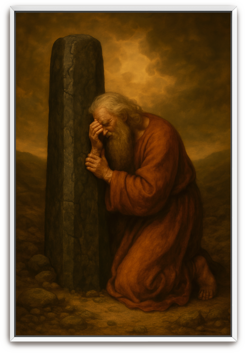 Lot Mourns - Classical Realism - Scriptures Illustrated