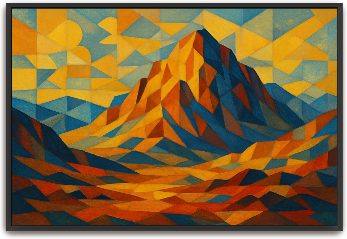 Mount Sinai - Cubism - Scriptures Illustrated