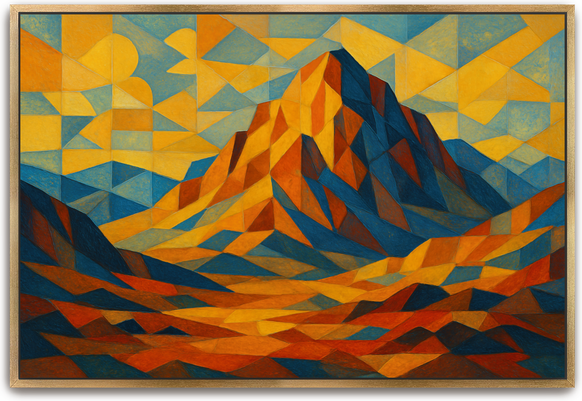 Mount Sinai - Cubism - Scriptures Illustrated