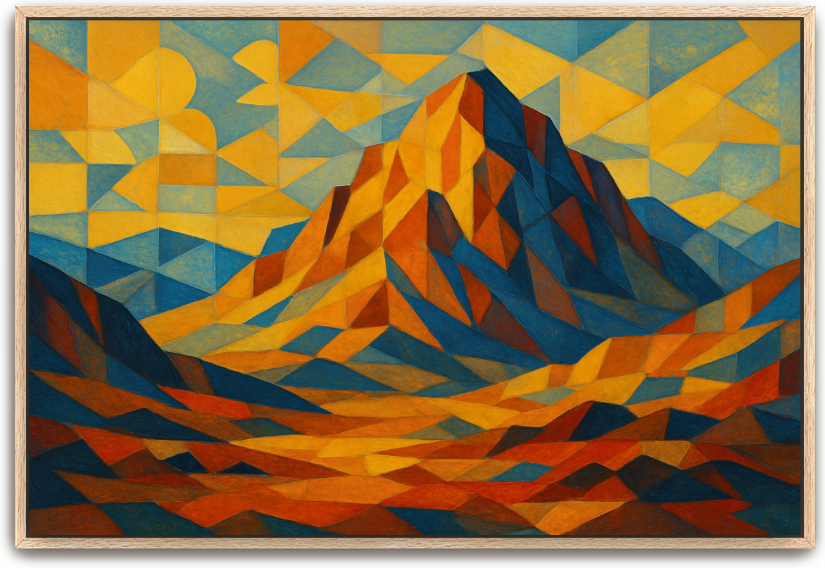 Mount Sinai - Cubism - Scriptures Illustrated