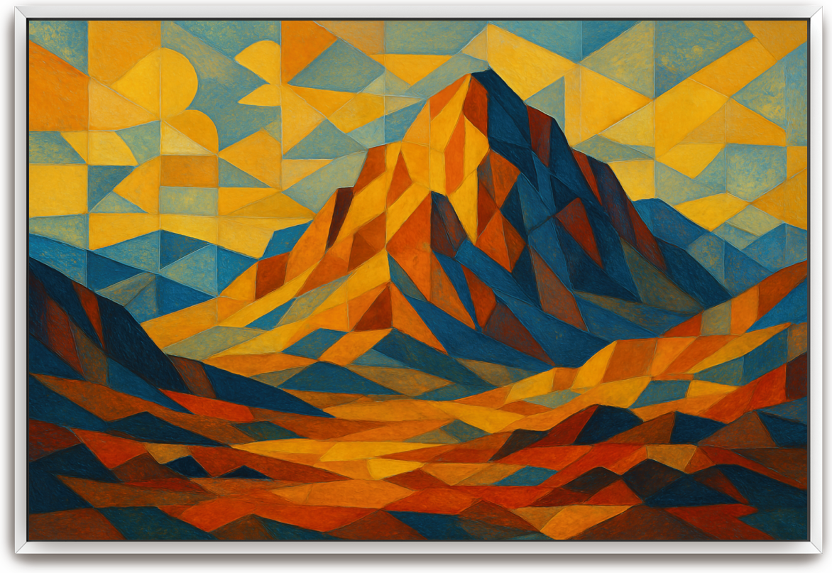Mount Sinai - Cubism - Scriptures Illustrated