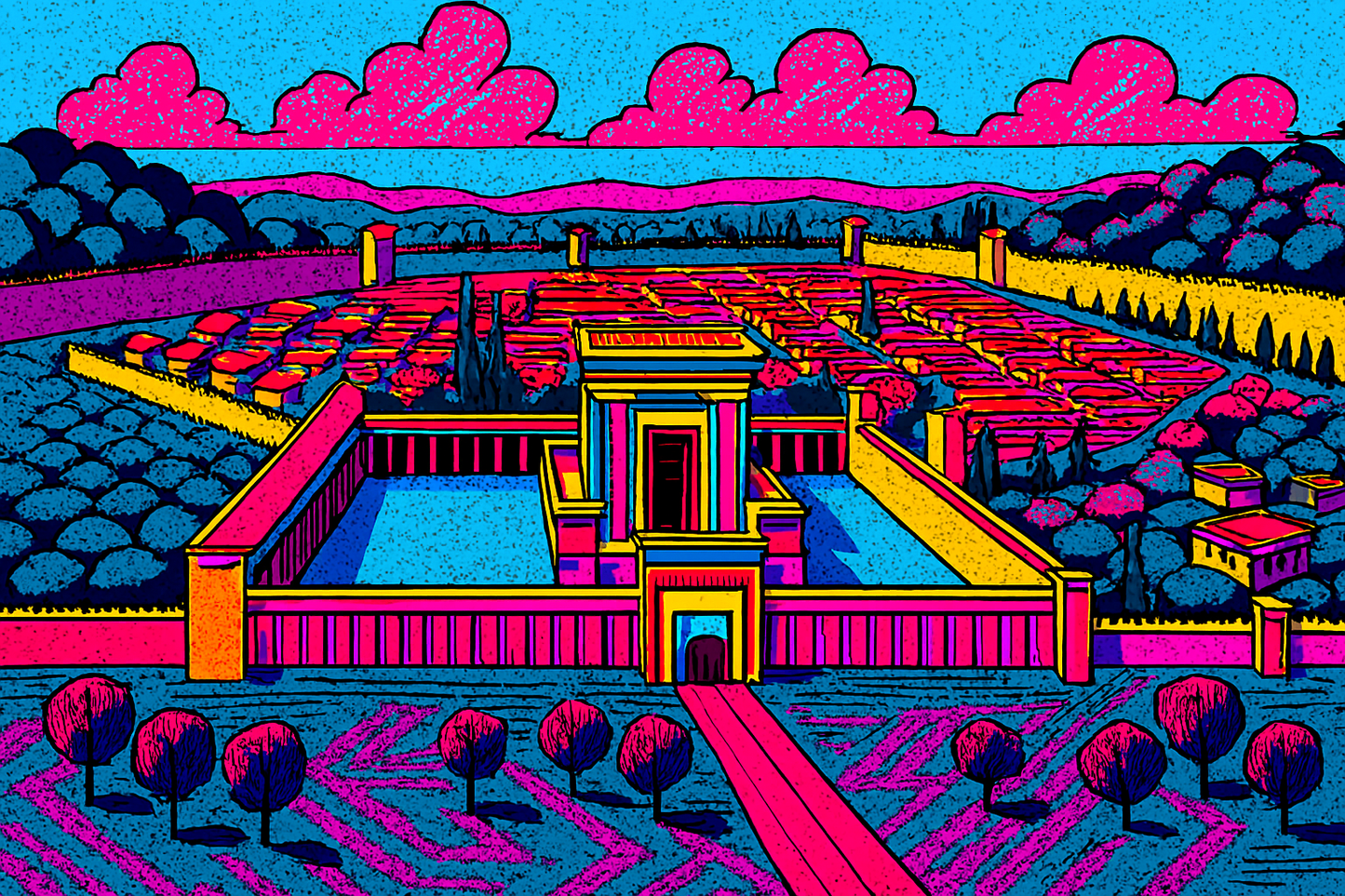 O, Jerusalem - Pop Art - Scriptures Illustrated