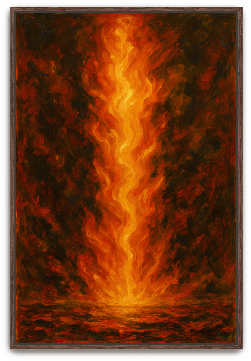 Pillar of Fire - Abstract Expressionism