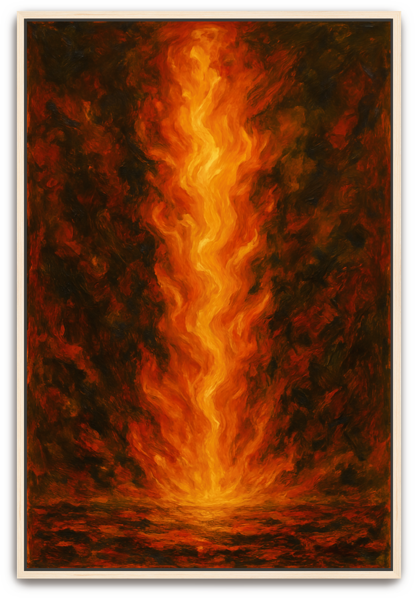 Pillar of Fire - Abstract Expressionism