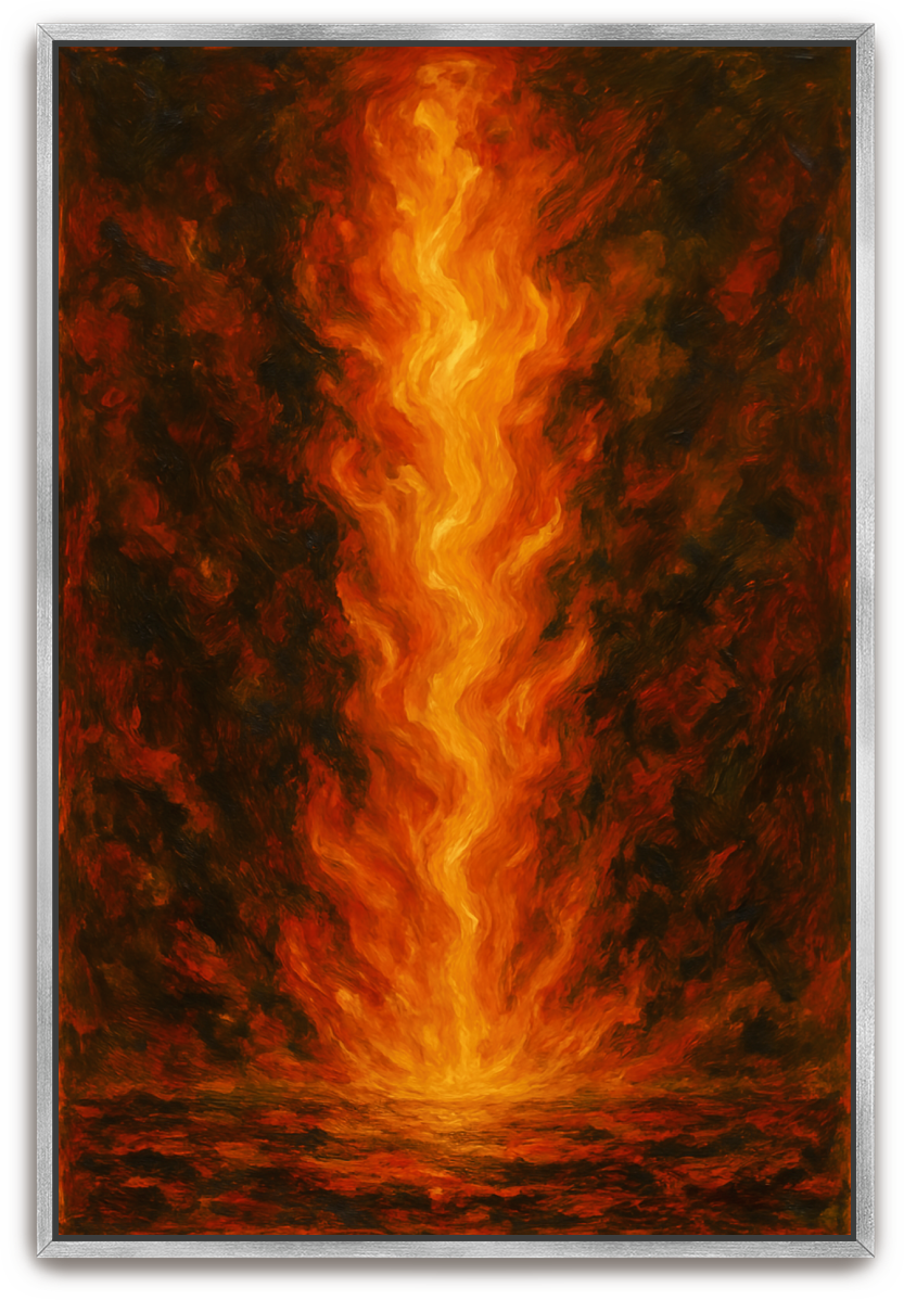 Pillar of Fire - Abstract Expressionism
