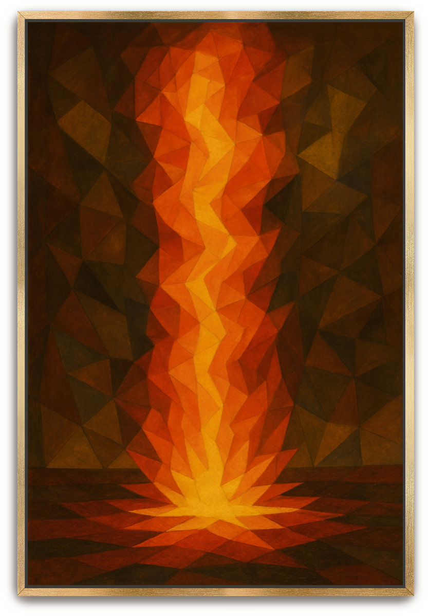 Pillar of Fire - Cubism - Scriptures Illustrated