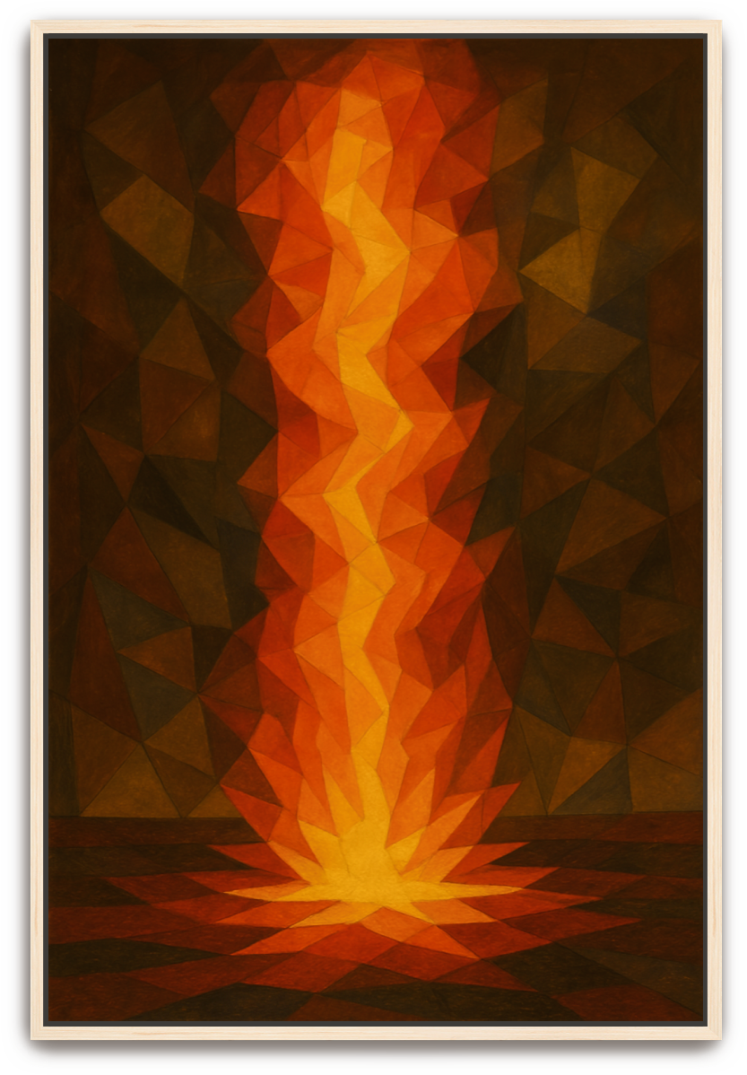 Pillar of Fire - Cubism - Scriptures Illustrated
