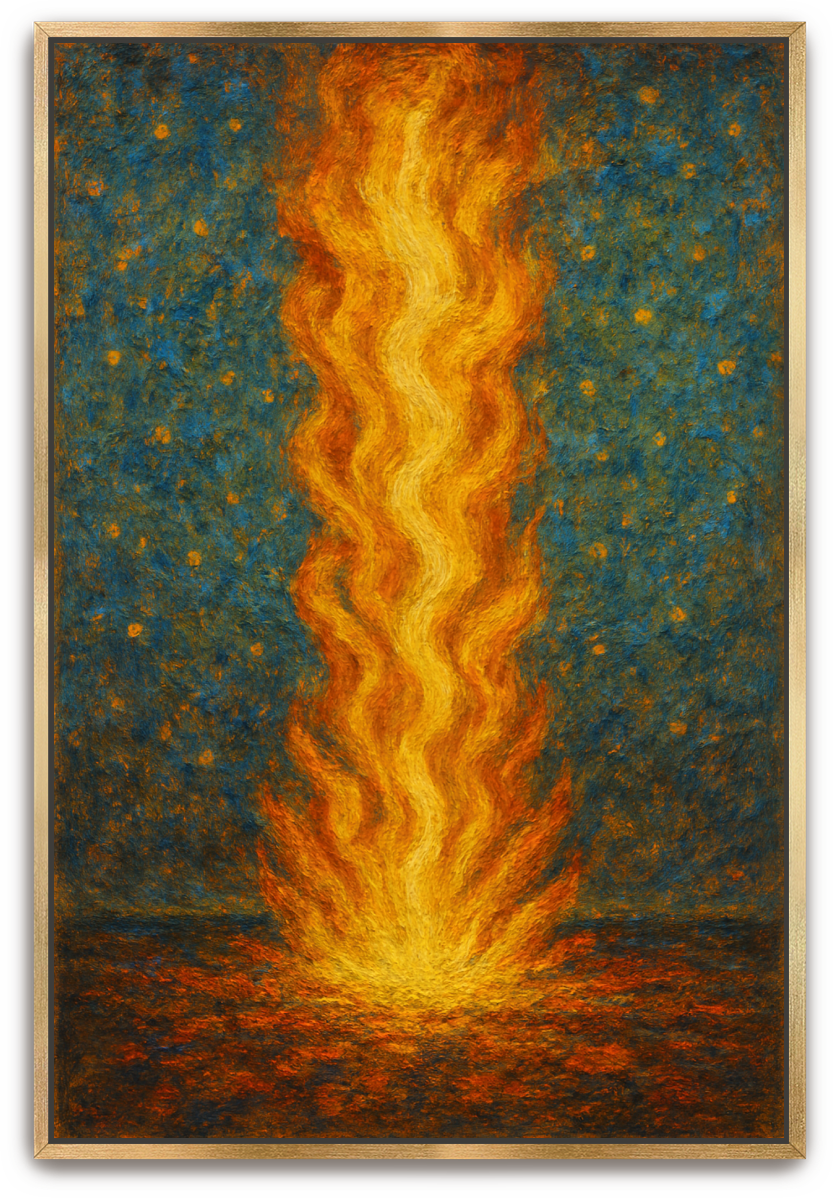 Pillar of Fire - Impressionism - Scriptures Illustrated