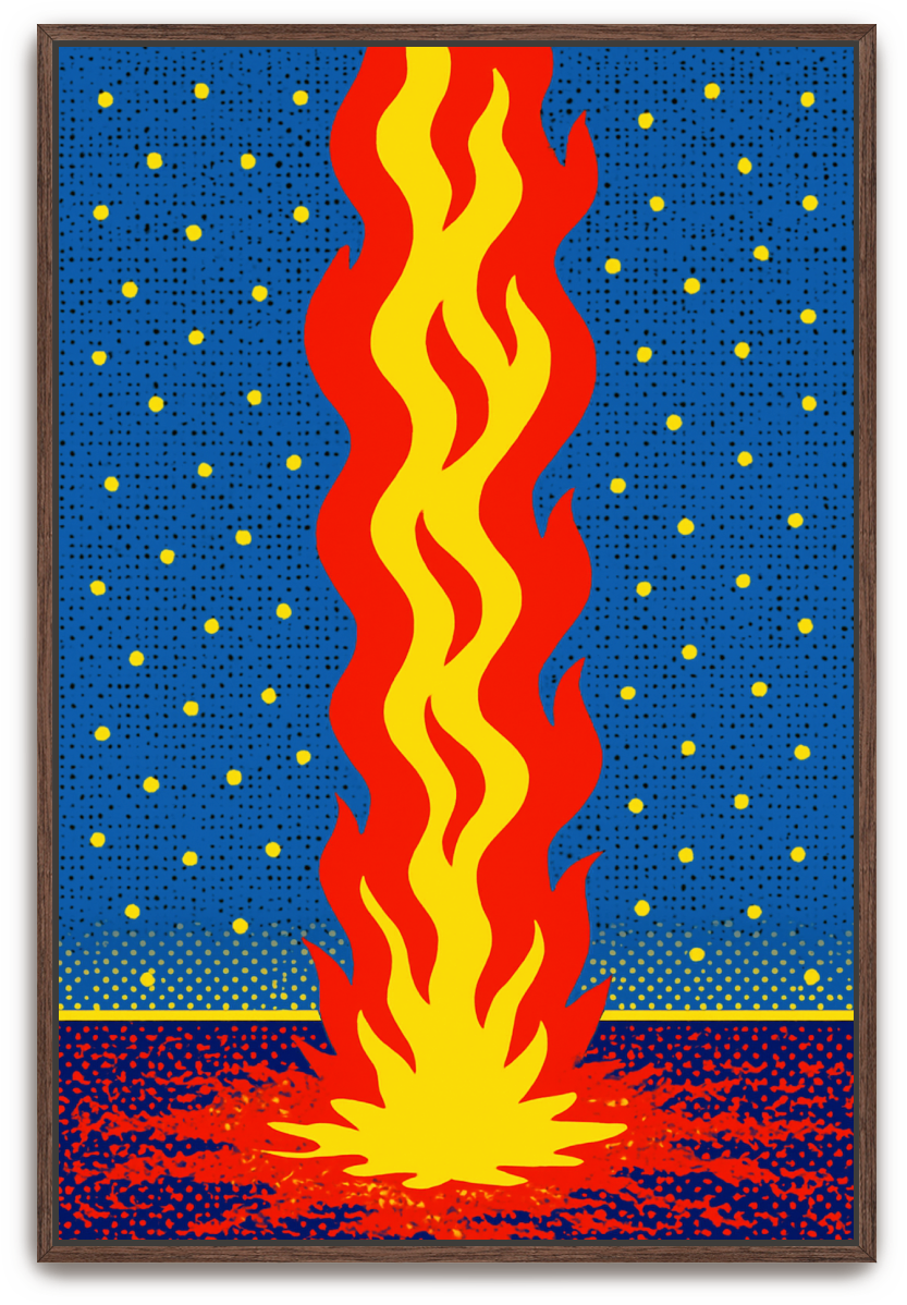 Pillar of Fire - Pop Art - Scriptures Illustrated