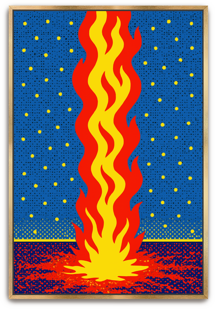 Pillar of Fire - Pop Art - Scriptures Illustrated