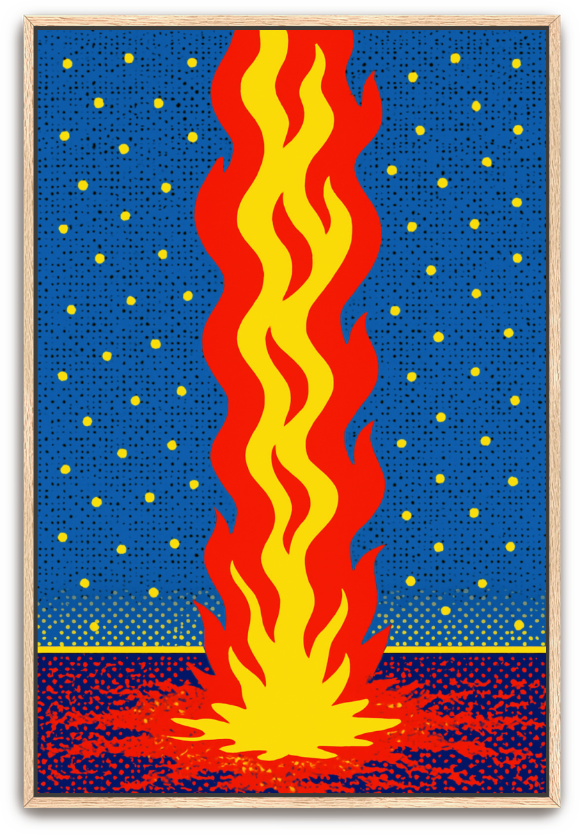 Pillar of Fire - Pop Art - Scriptures Illustrated