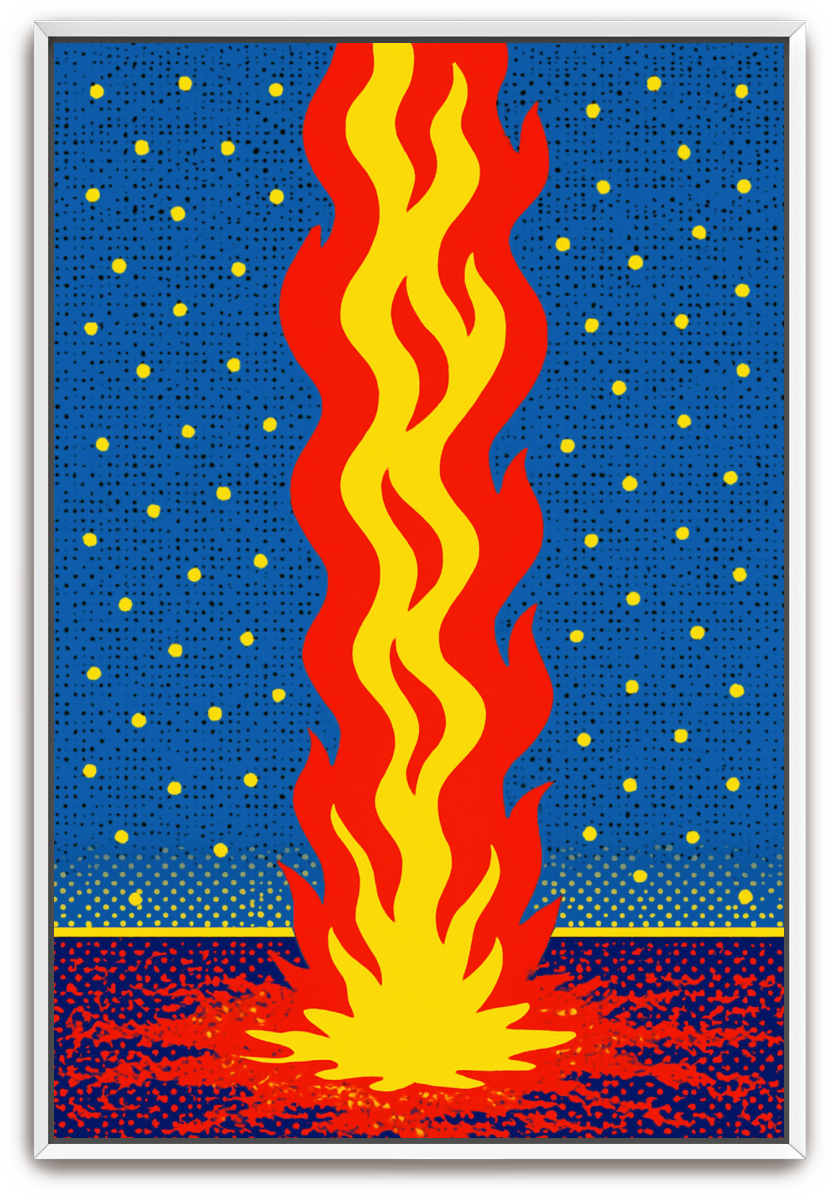 Pillar of Fire - Pop Art - Scriptures Illustrated