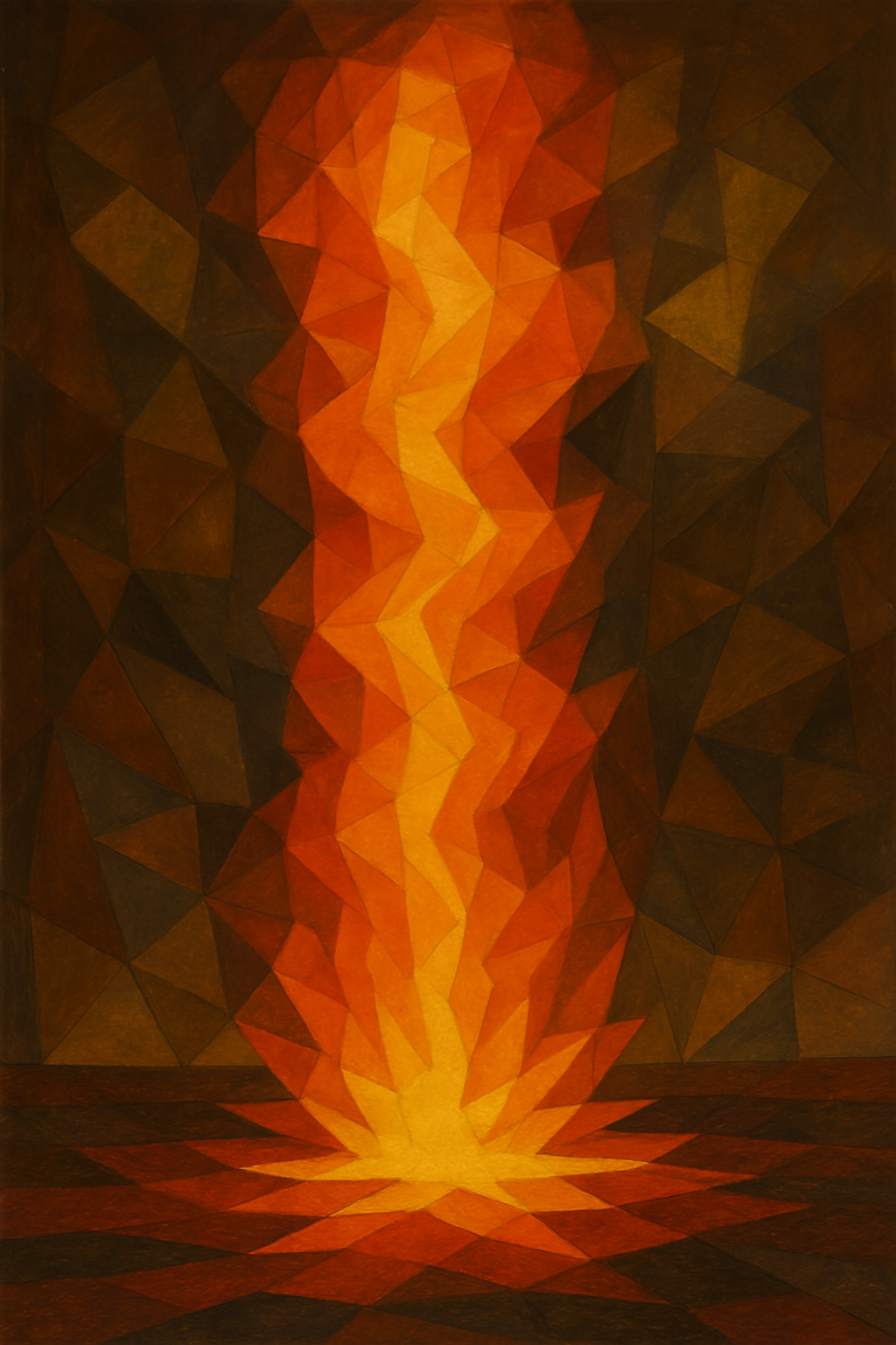 Pillar of Fire - Cubism - Scriptures Illustrated