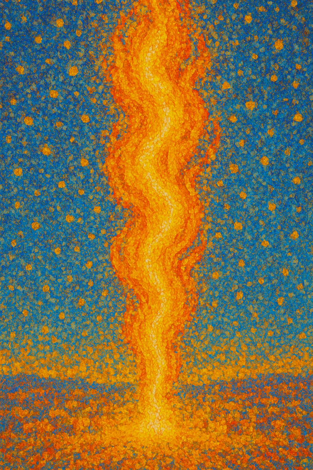 Pillar of Fire - Pointillism - Scriptures Illustrated