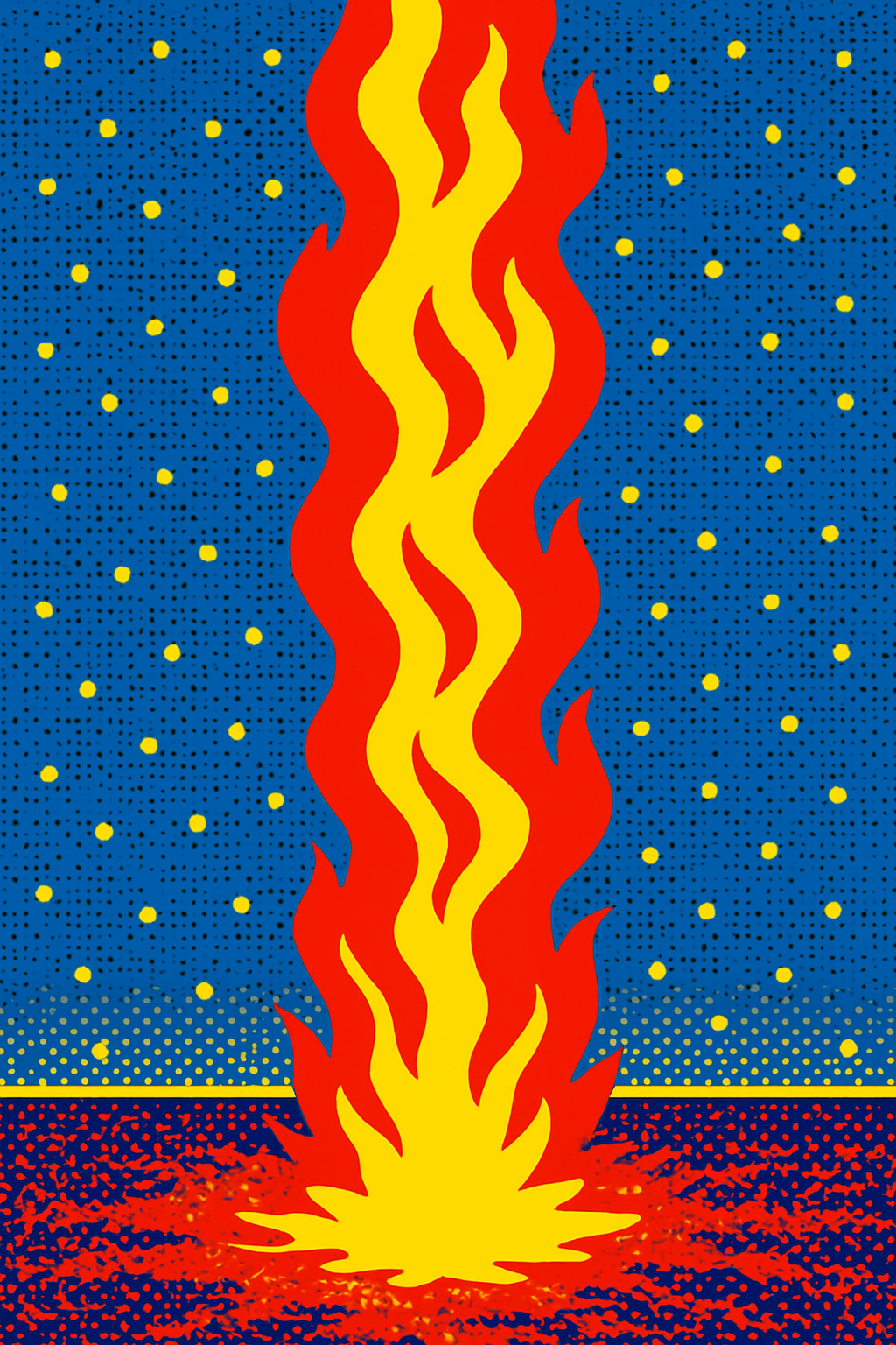 Pillar of Fire - Pop Art - Scriptures Illustrated