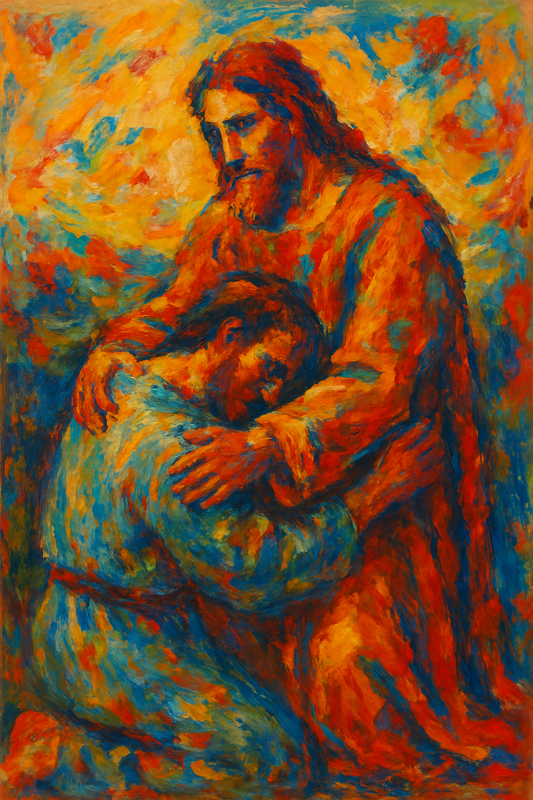 Prodigal - Abstract Expressionism - Scriptures Illustrated