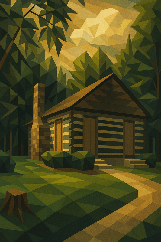 Red River Meeting House - Art Deco - Scriptures Illustrated