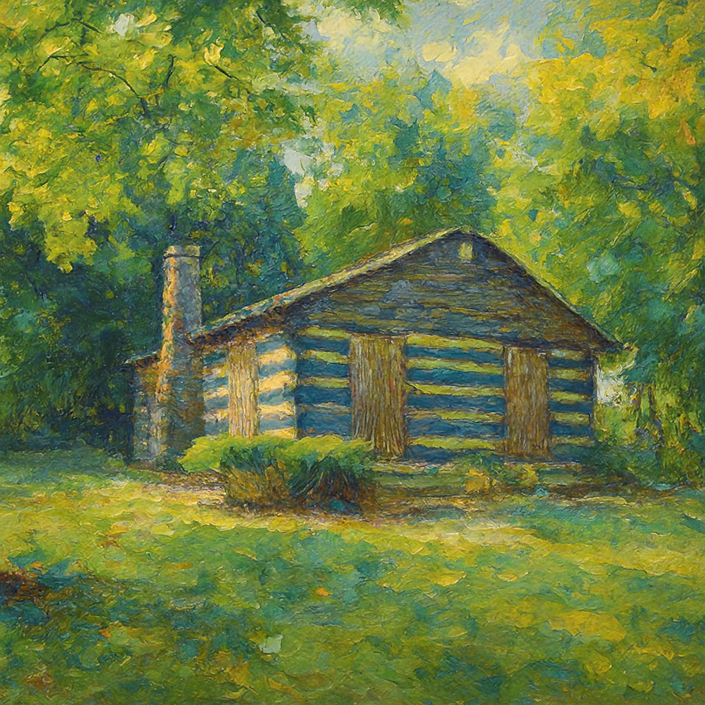 Red River Meeting House - Impressionism - Scriptures Illustrated