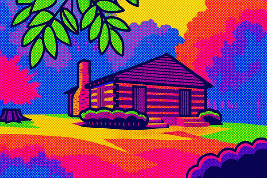 Red River Meeting House - Pop Art - Scriptures Illustrated