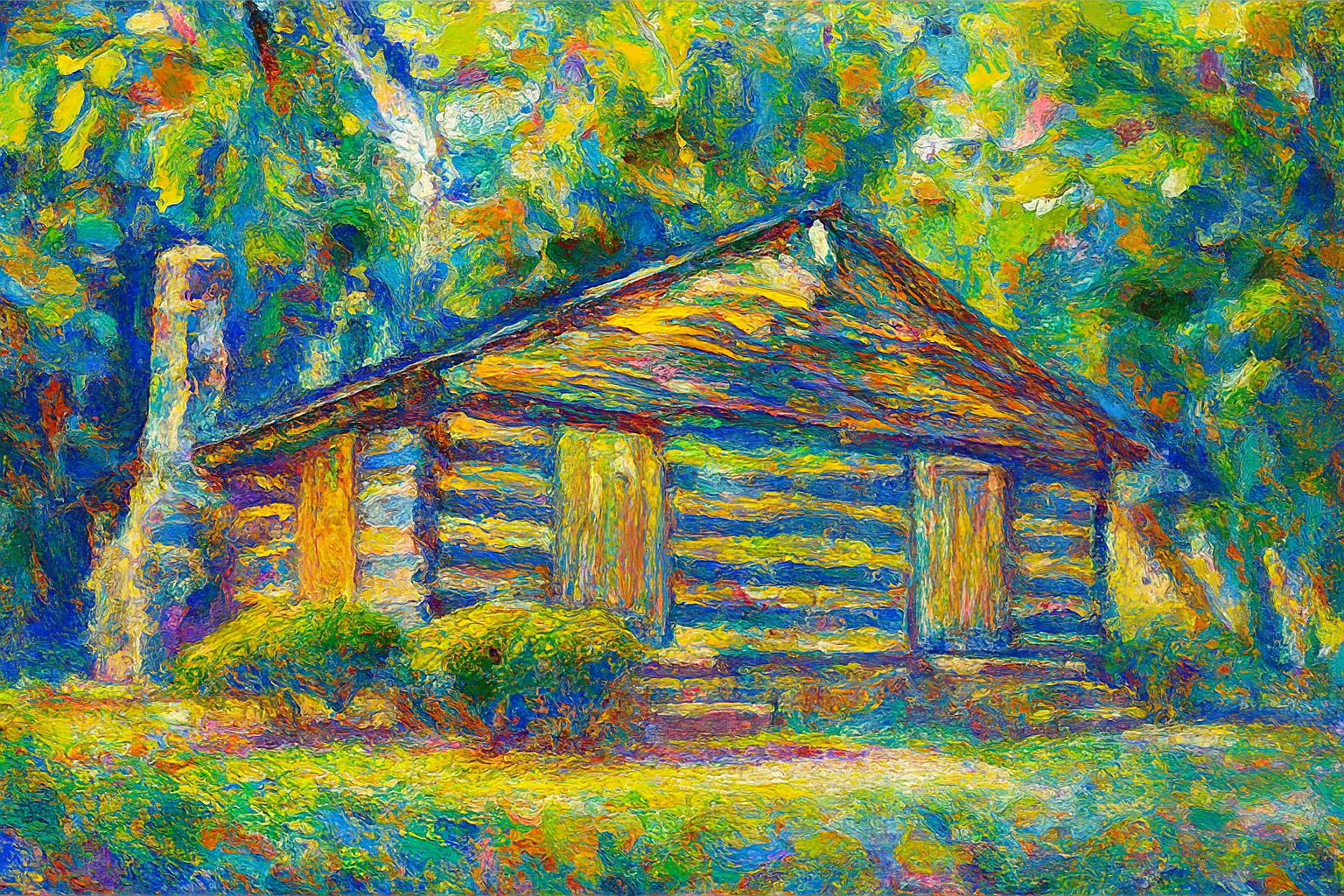 Red River Meeting House - Abstract Expressionism 2 - Scriptures Illustrated