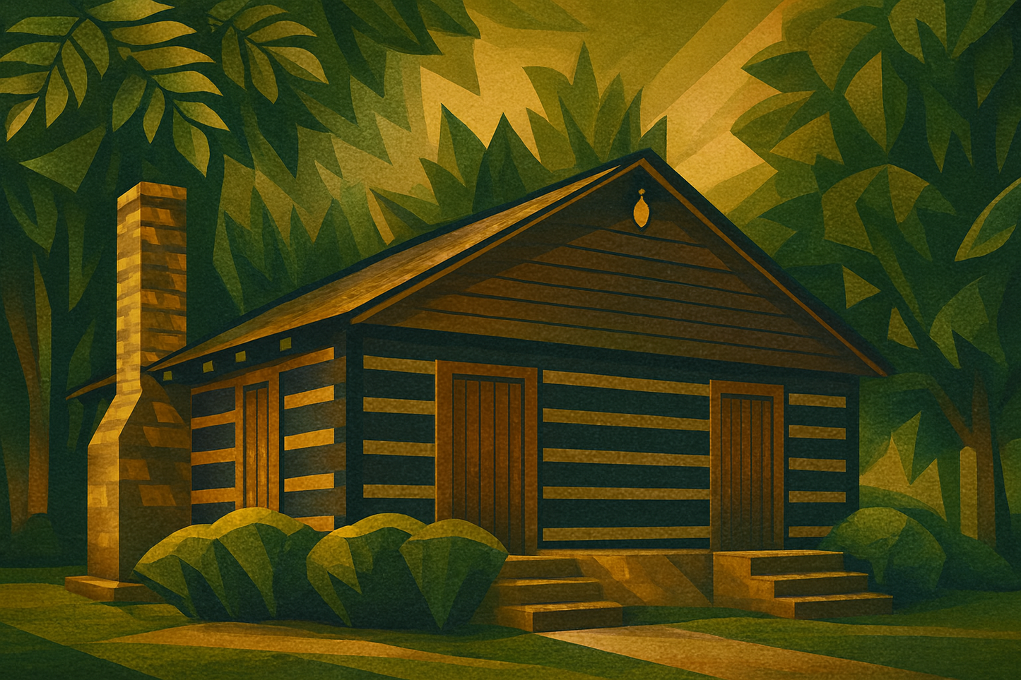 Red River Meeting House - Art Deco 2 - Scriptures Illustrated