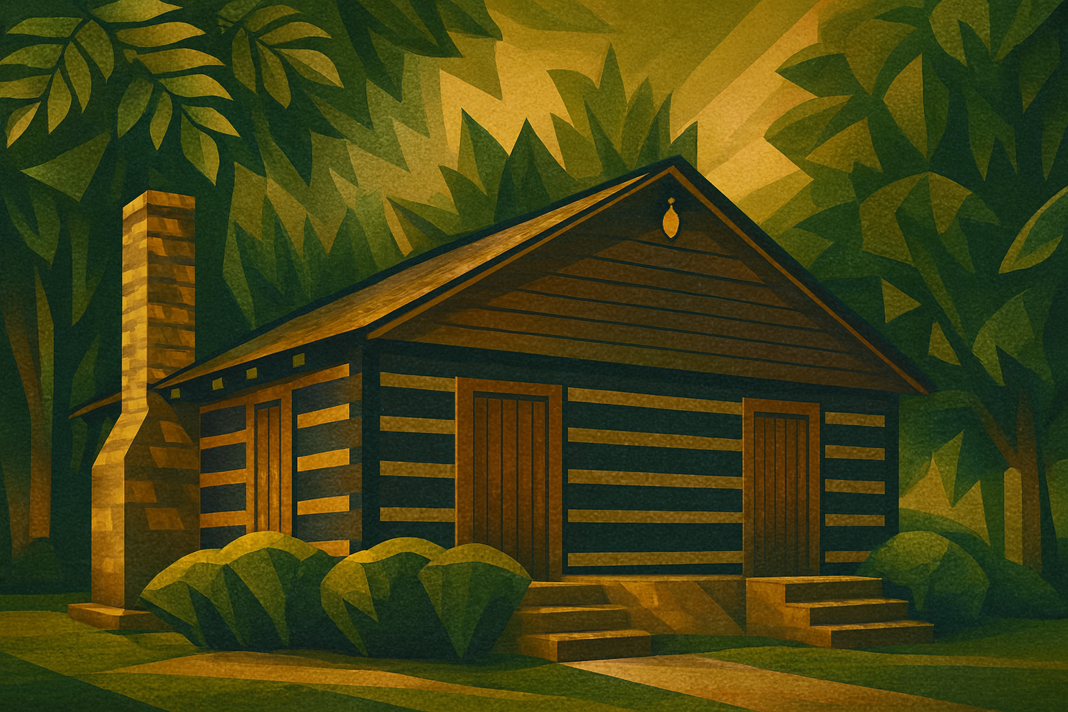 Red River Meeting House - Art Deco 2 - Scriptures Illustrated