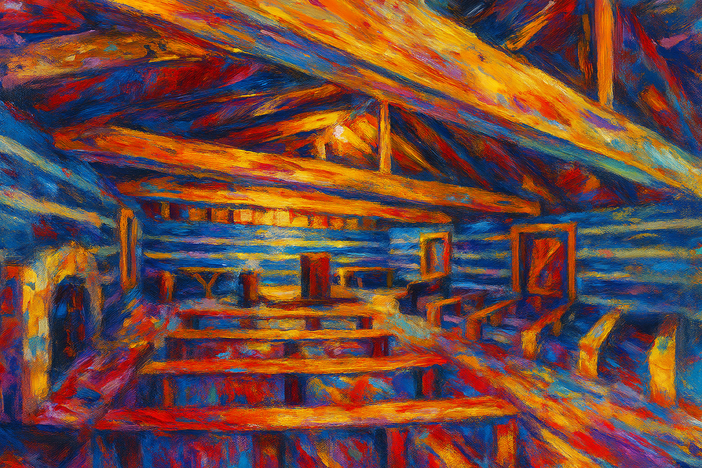 Red River Meeting House - Abstract Expressionism 3 - Scriptures Illustrated
