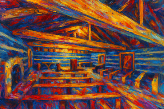 Red River Meeting House - Abstract Expressionism 3 - Scriptures Illustrated
