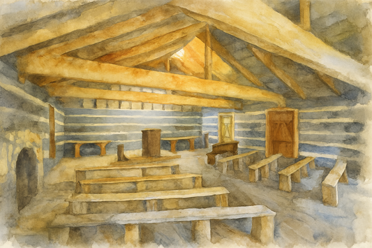 Red River Meeting House - Watercolor 3 - Scriptures Illustrated