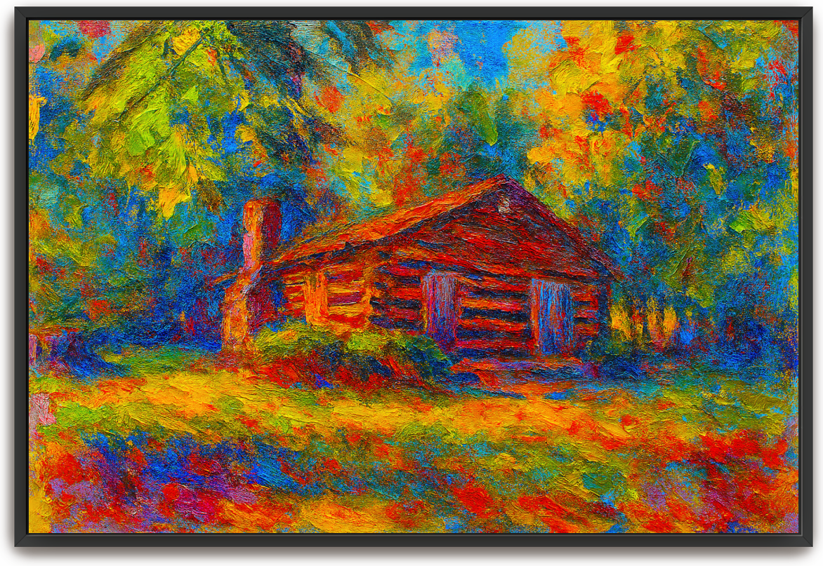 Red River Meeting House - Abstract Expressionism - Scriptures Illustrated