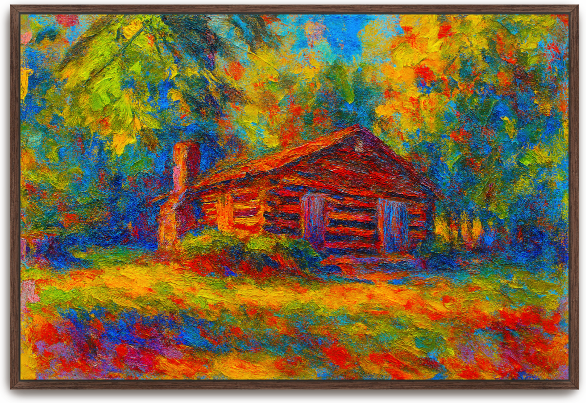 Red River Meeting House - Abstract Expressionism - Scriptures Illustrated